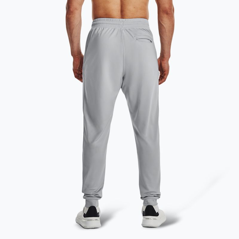 Men's Under Armour Sportstyle Tricot Jogger mod gray/white trousers 3