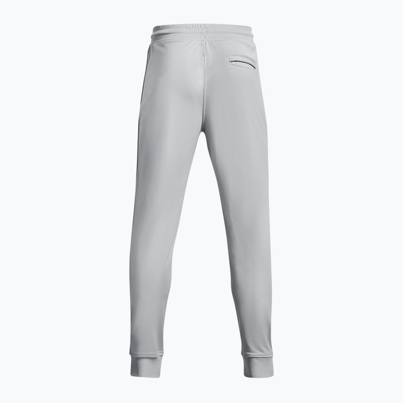 Men's Under Armour Sportstyle Tricot Jogger mod gray/white trousers 6