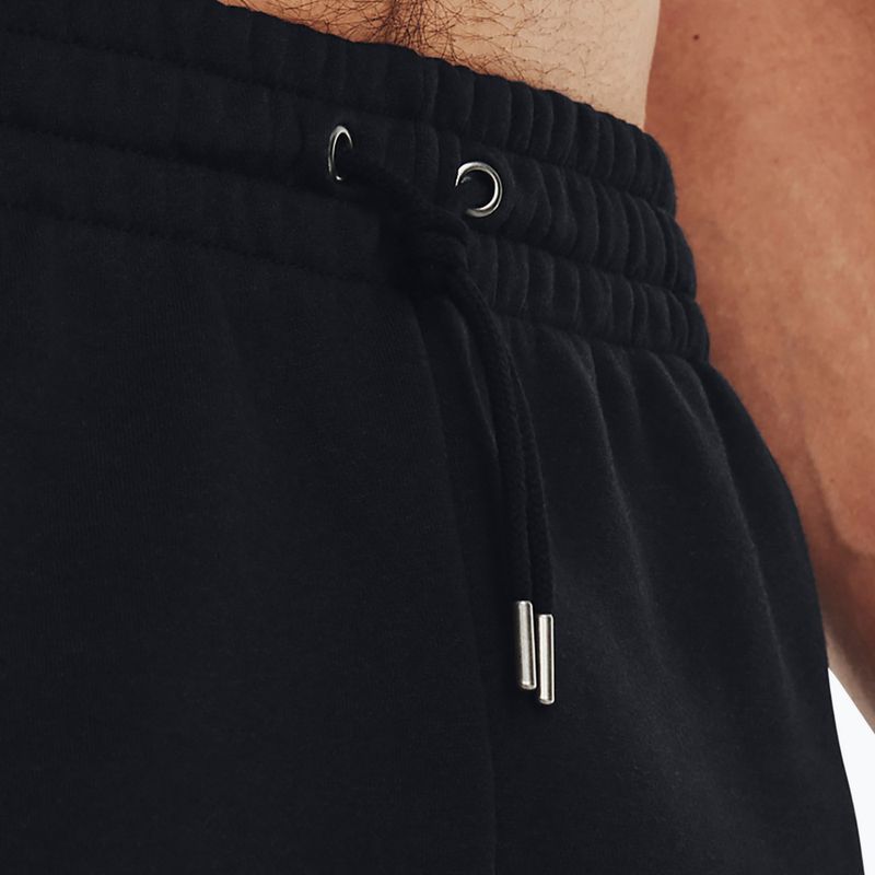 Men's shorts Under Armour Icon Fleece black/white 4