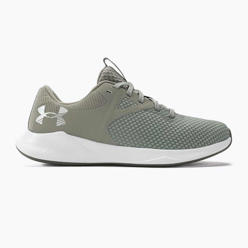 Women's training shoes Under Armour W Charged Aurora 2 grove green/grove green/metallic cristal gold 2