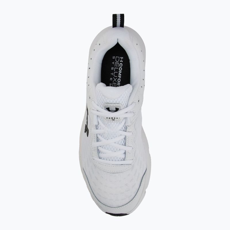 Men's running shoes Under Armour Charged Assert 10 white/black/black 5