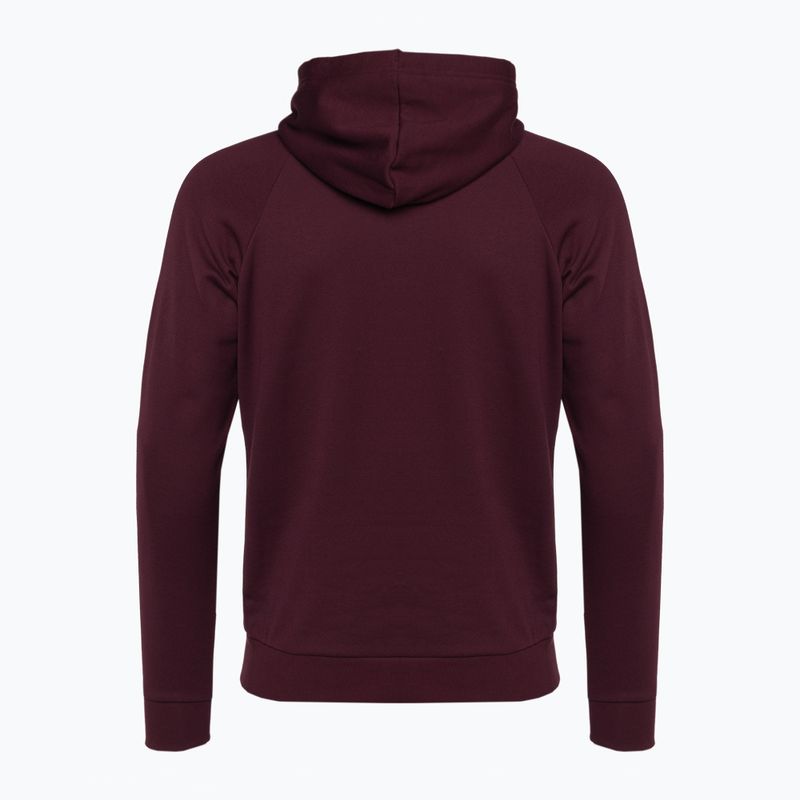 Men's Under Armour Rival Fleece Logo HD hoodie dark maroon/white 5