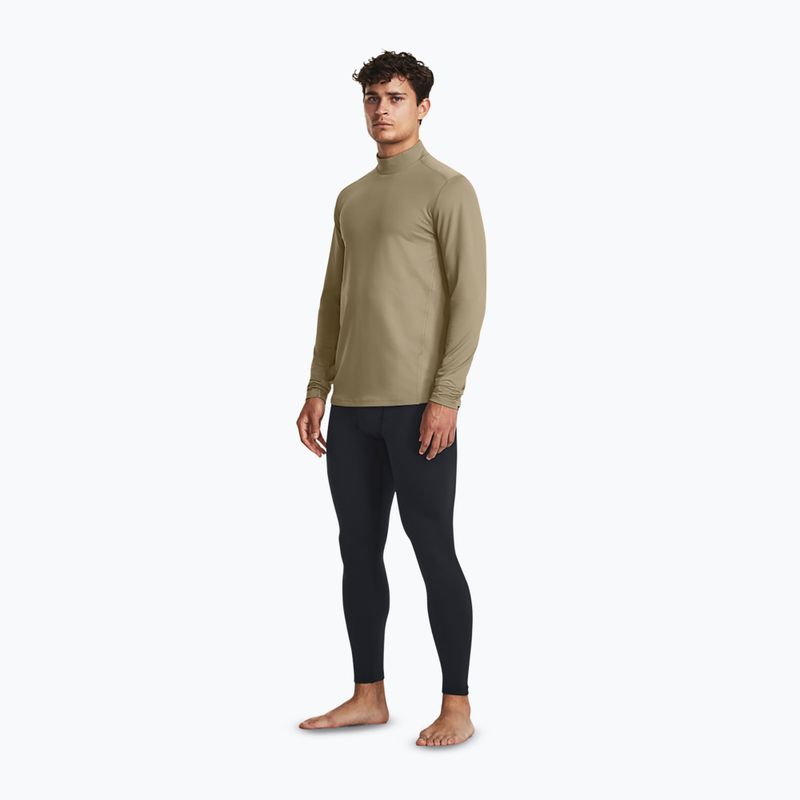 Men's Under Armour Tactical Mock CGI Base federal tan/black Longsleeve 2