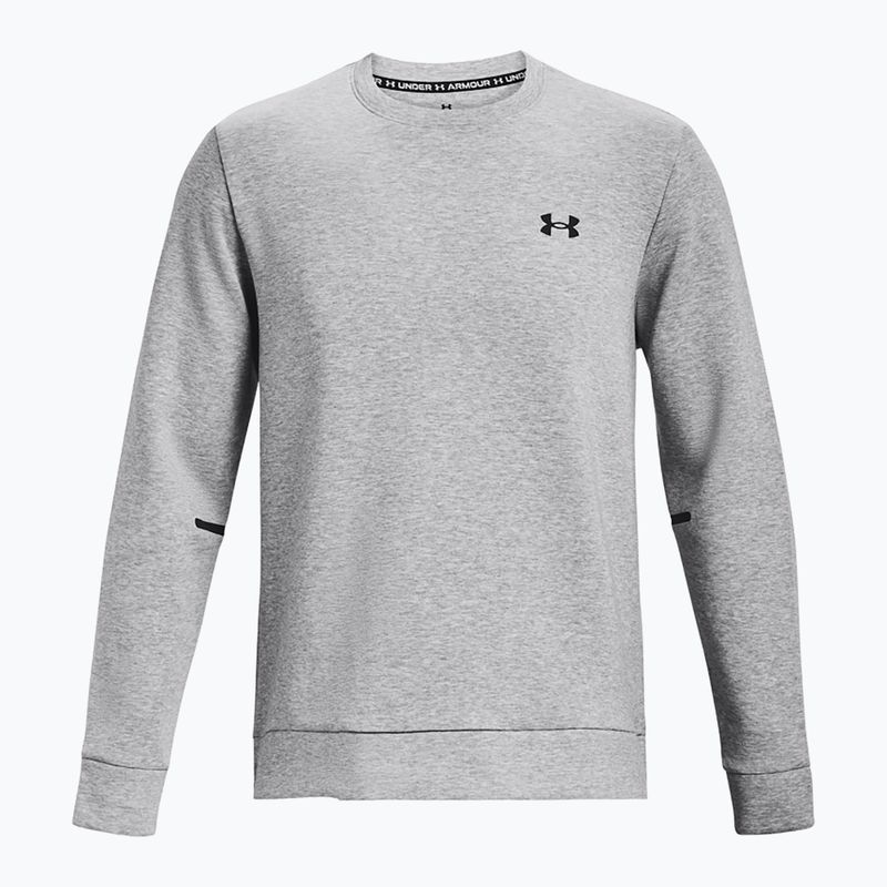 Men's sweatshirt Under Armour Unstoppable Fleece Crew mod gray/black 5
