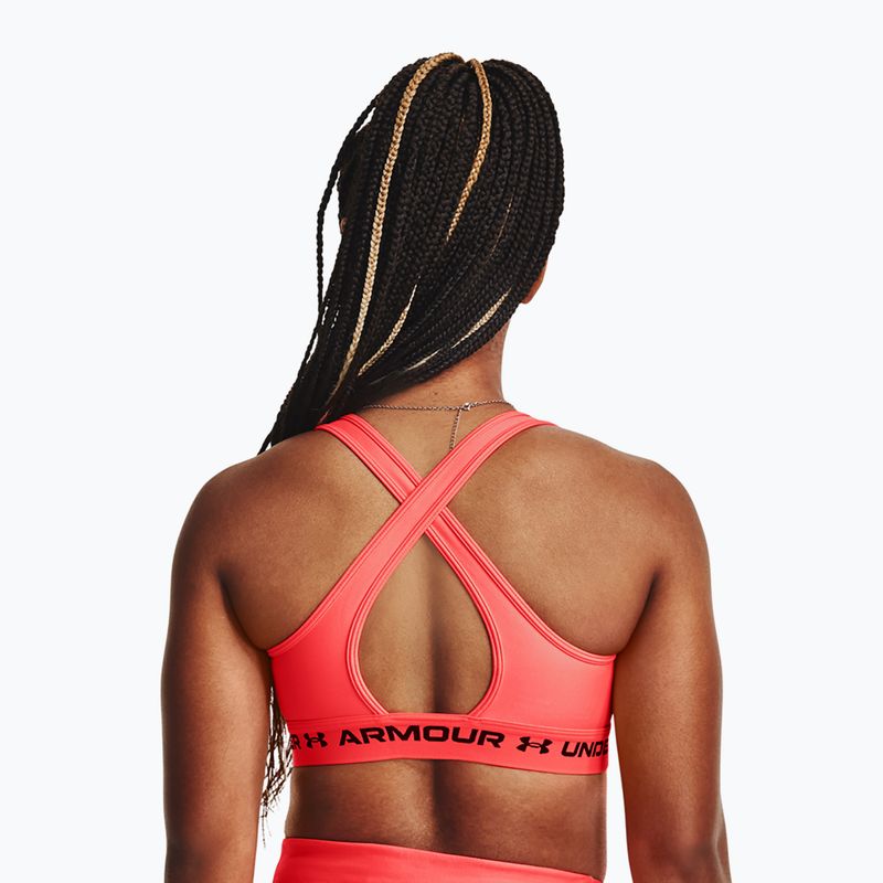 Under Armour Crossback Mid betal/black fitness bra 2