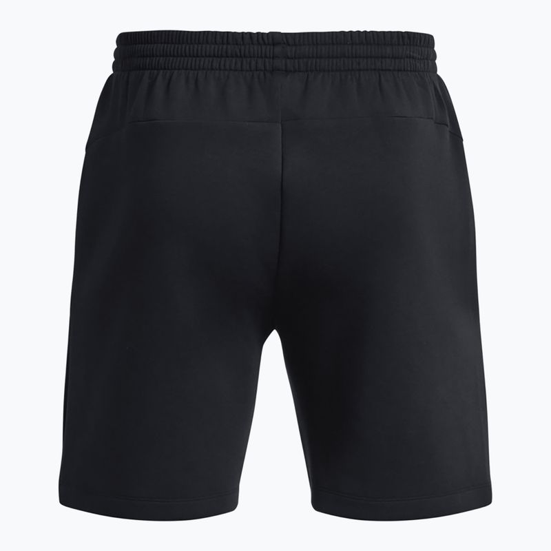 Men's training shorts Under Armour Unstoppable Fleece black/black 6