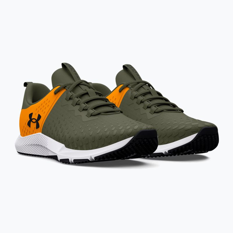 Under Armour Charged Engage 2 men's training shoes marine from green/formula orange/black 12