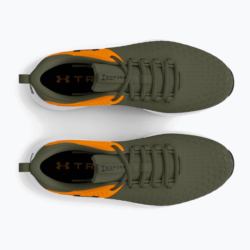 Under Armour Charged Engage 2 men's training shoes marine from green/formula orange/black 13