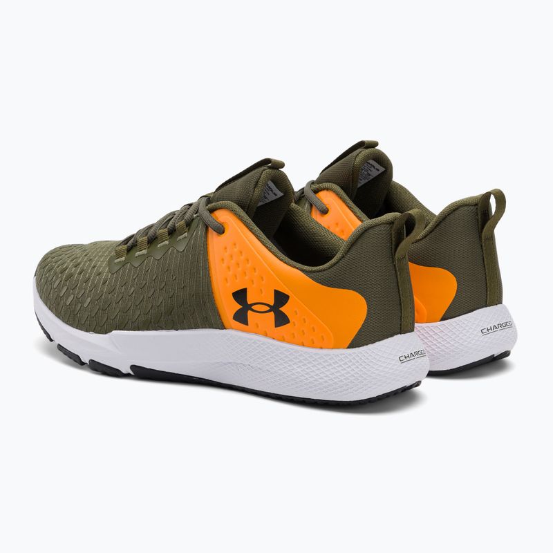 Under Armour Charged Engage 2 men's training shoes marine from green/formula orange/black 3