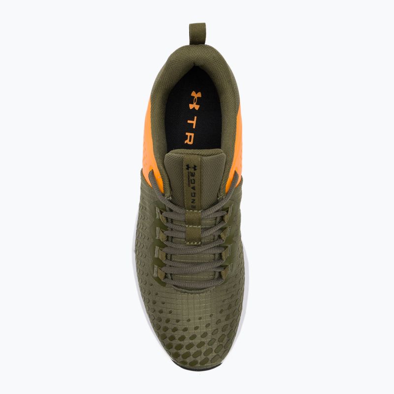 Under Armour Charged Engage 2 men's training shoes marine from green/formula orange/black 6