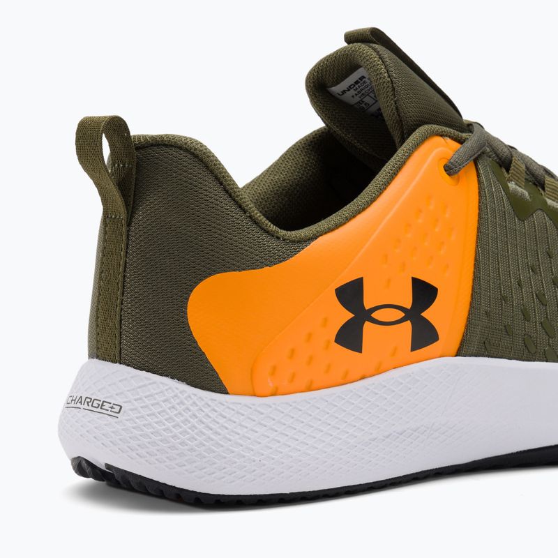 Under Armour Charged Engage 2 men's training shoes marine from green/formula orange/black 9