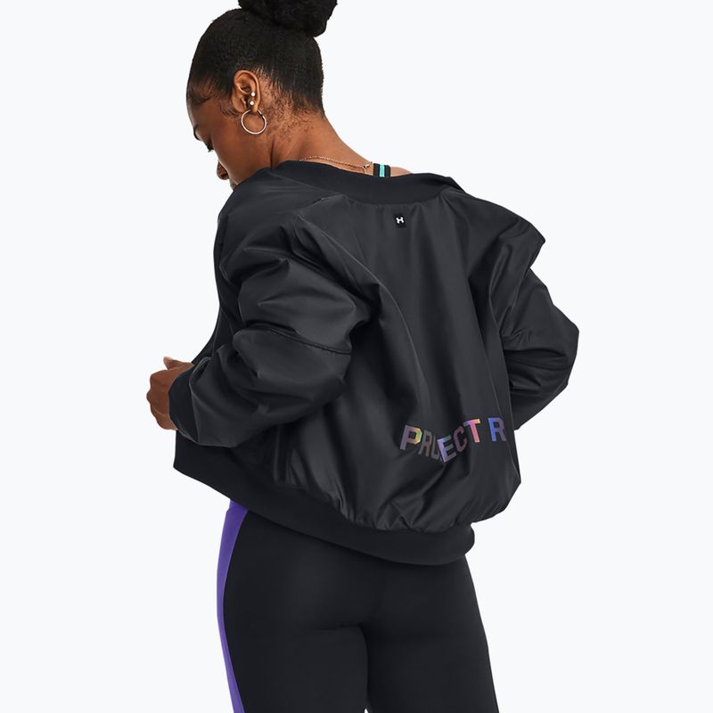 Women's jacket Under Armour Project Rock Bomber black 3