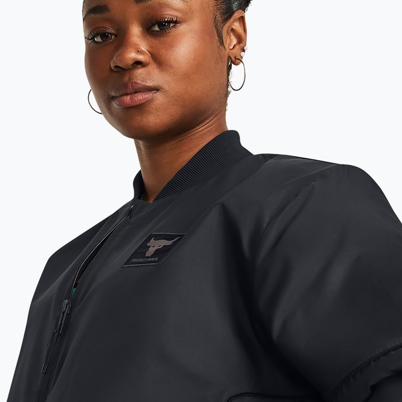 Women's jacket Under Armour Project Rock Bomber black 6