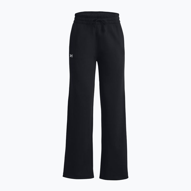 Women's trousers Under Armour Rival Fleece Straight Mod Rack black/white 5