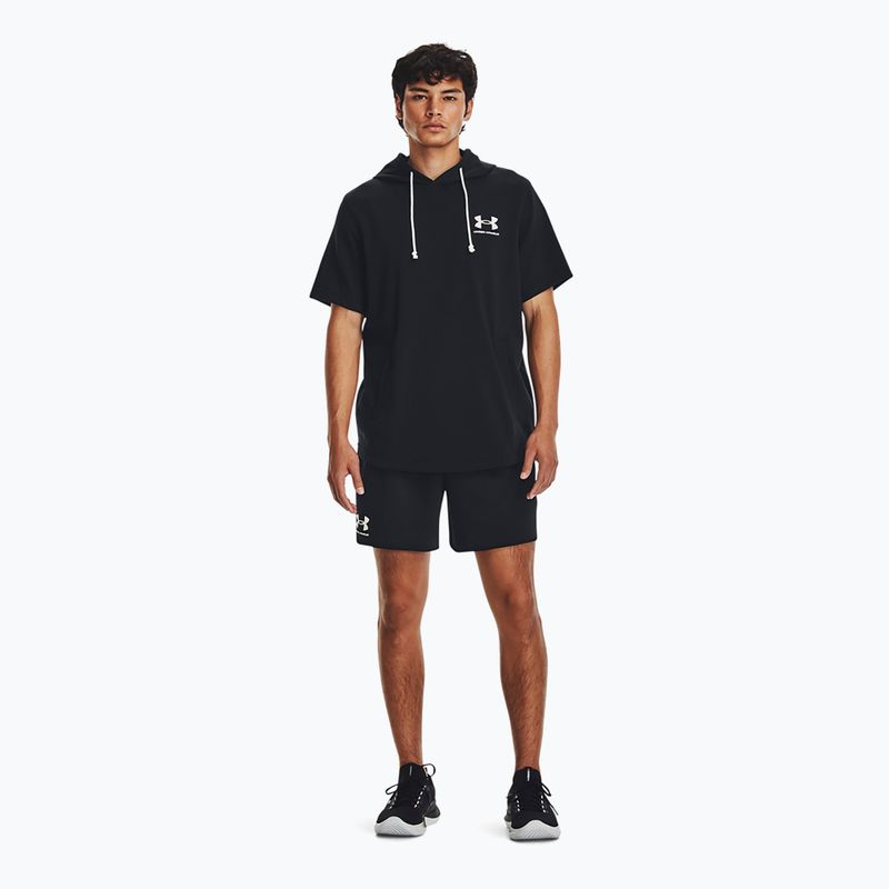 Men's shorts Under Armour Rival Terry 6in black/onyx white 2