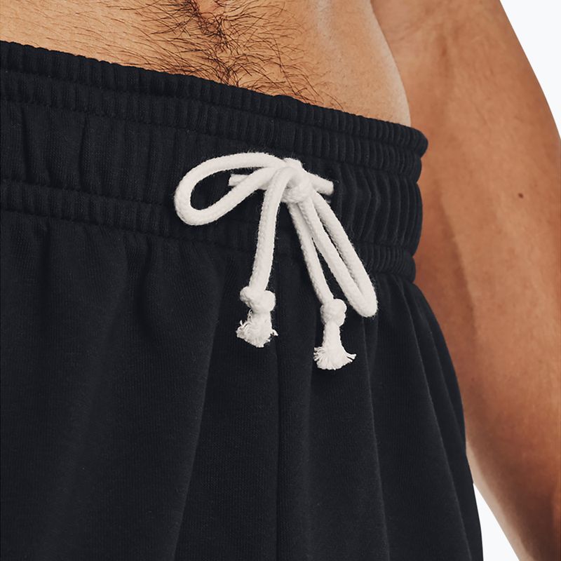 Men's shorts Under Armour Rival Terry 6in black/onyx white 4