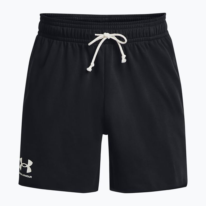 Men's shorts Under Armour Rival Terry 6in black/onyx white 5