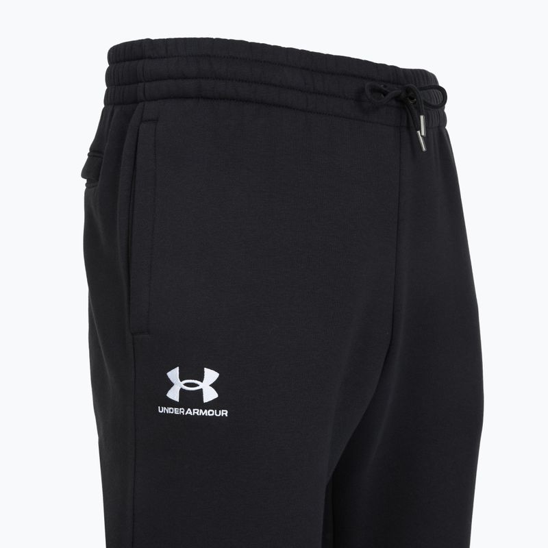 Men's trousers Under Armour Icon Fleece Pant black/white 3