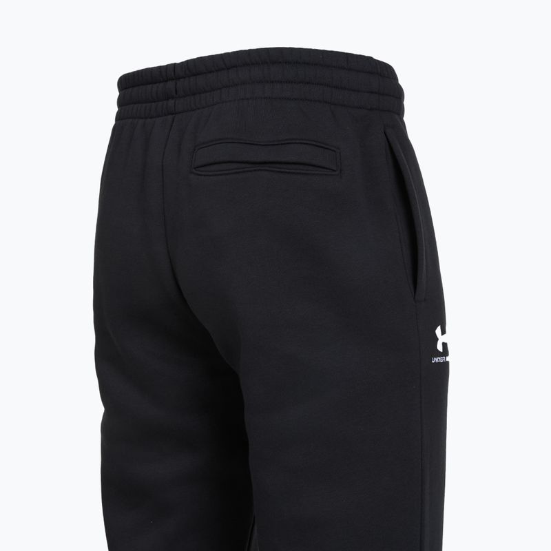 Men's trousers Under Armour Icon Fleece Pant black/white 4