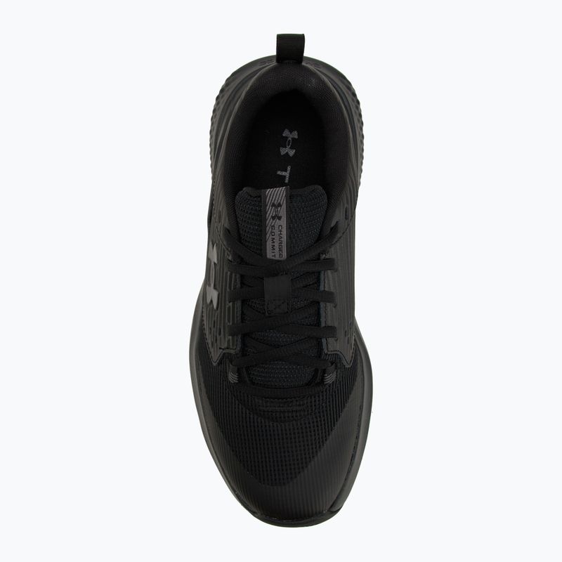 Men's training shoes Under Armour Commit 4 black/ultimate black/castlerock 5