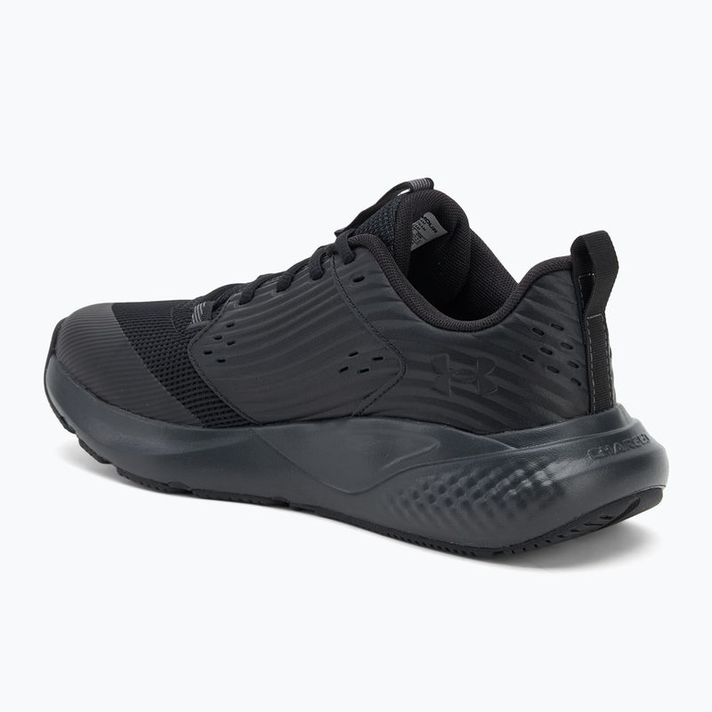 Men's training shoes Under Armour Commit 4 black/black/castlerock 3