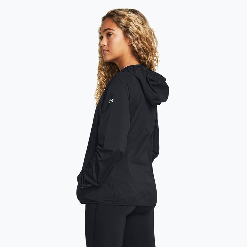 Under Armour Phantom Windbreaker women's running jacket black/white/white 2