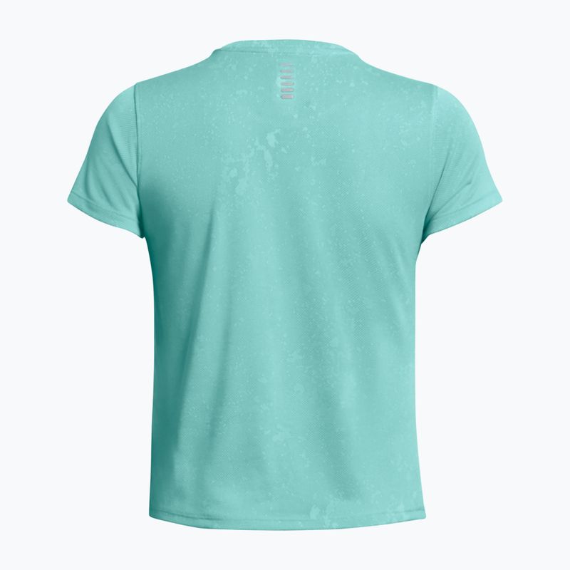 Under Armour Streaker Splatter women's running shirt radial turquoise/reflective 4
