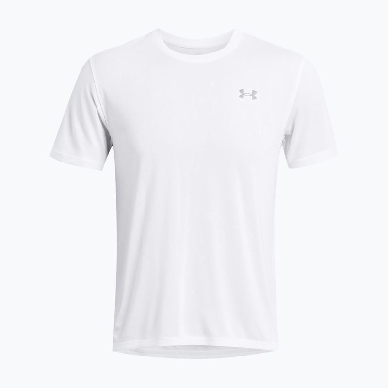 Men's Under Armour Streaker Splatter white/white/reflective running shirt 4