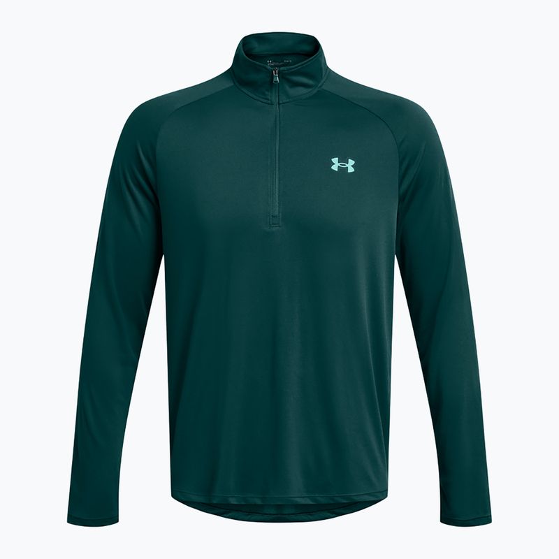 Men's Under Armour Tech 2.0 1/2 Zip hydro teal/radial turquoise sweatshirt 3