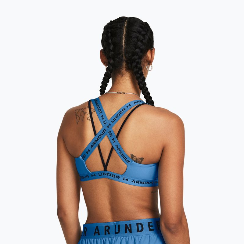 Under Armour Crossback Low fitness bra viral blue/viral blue/black 2