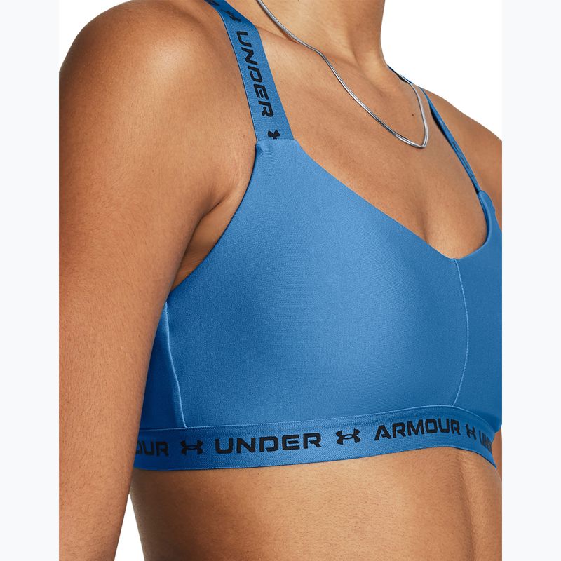 Under Armour Crossback Low fitness bra viral blue/viral blue/black 3