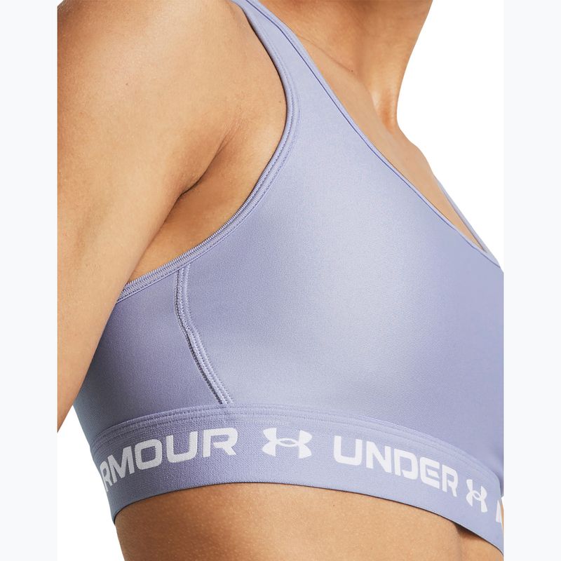 Under Armour Crossback Mid celeste/celeste/white fitness bra 3