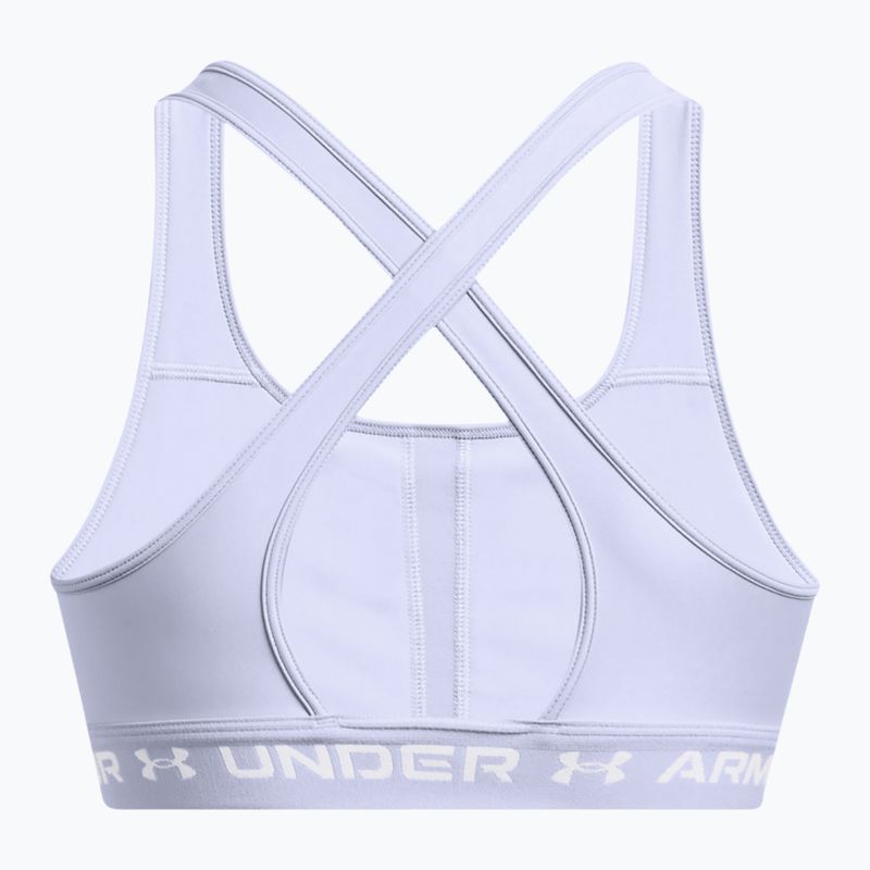 Under Armour Crossback Mid celeste/celeste/white fitness bra 5