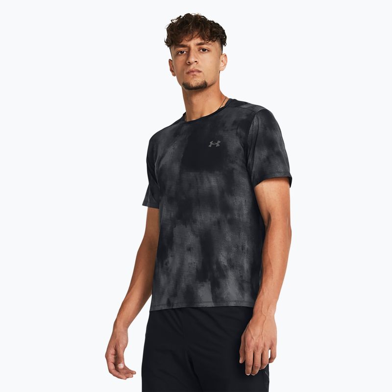 Under Armour Laser Wash men's running tank top black/castlerock/reflective