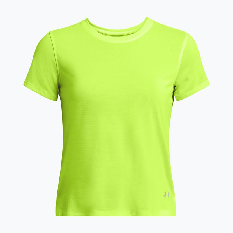 Women's running T-shirt Under Armour Launch high vis yellow/reflective 4