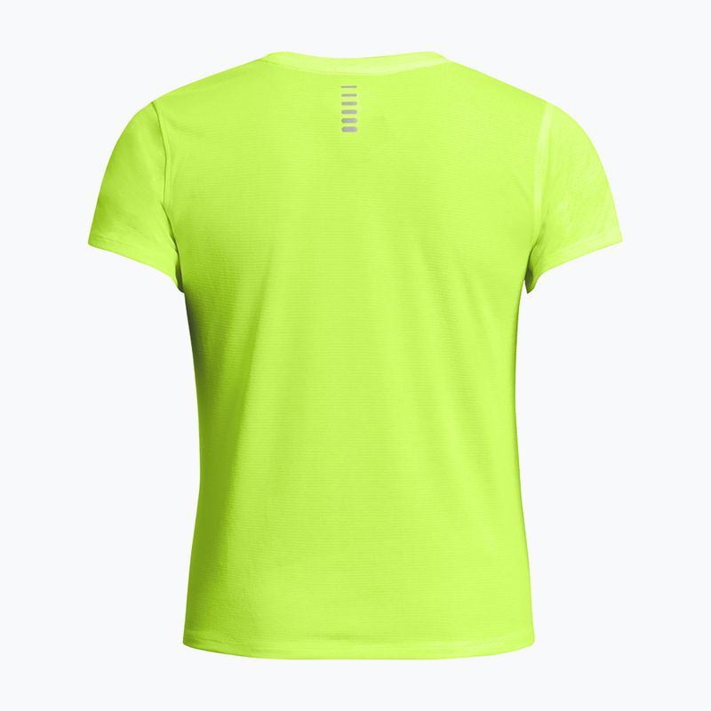 Women's running T-shirt Under Armour Launch high vis yellow/reflective 5
