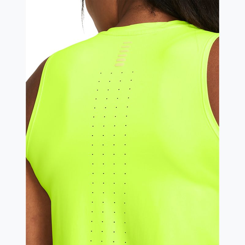 Under Armour Laser Tank high-vis yellow/reflective women's running top 3