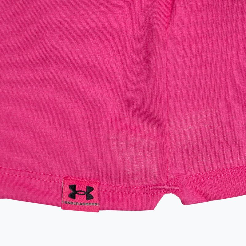 Under Armour Campus Boxy Crop astro pink/black women's training t-shirt 3