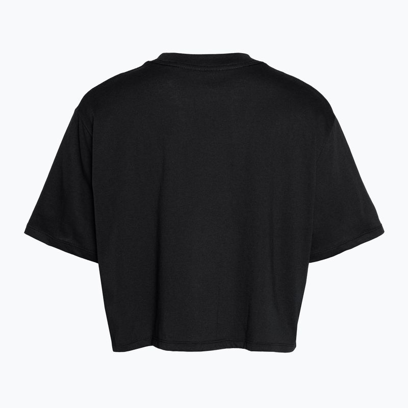 Under Armour Campus Boxy Crop black/white women's training t-shirt 4