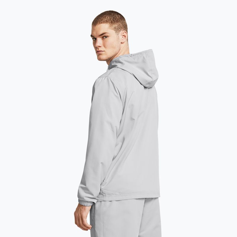 Men's Under Armour Sportstyle Windbreaker jacket mod gray/castlerock/white 2