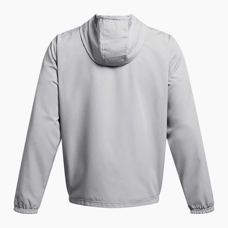 Men's Under Armour Sportstyle Windbreaker jacket mod gray/castlerock/white 4