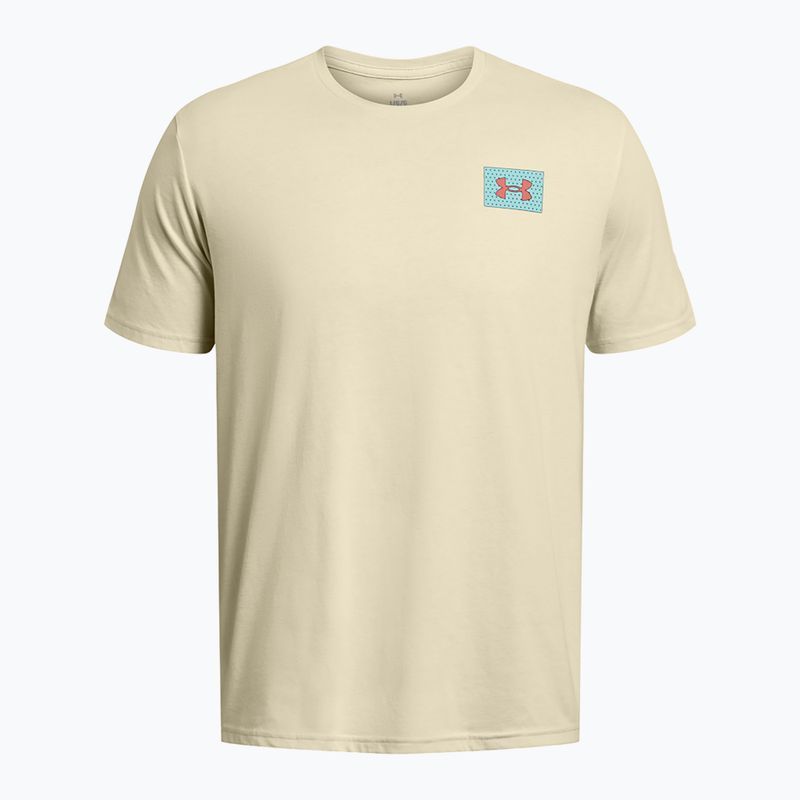 Men's Under Armour Colorblock Logo LC silt/coho T-shirt 3