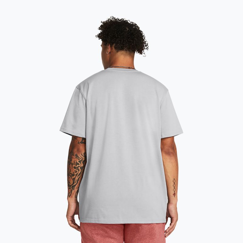 Men's T-shirt Under Armour HW Armour Label mod gray medium heather/black 2