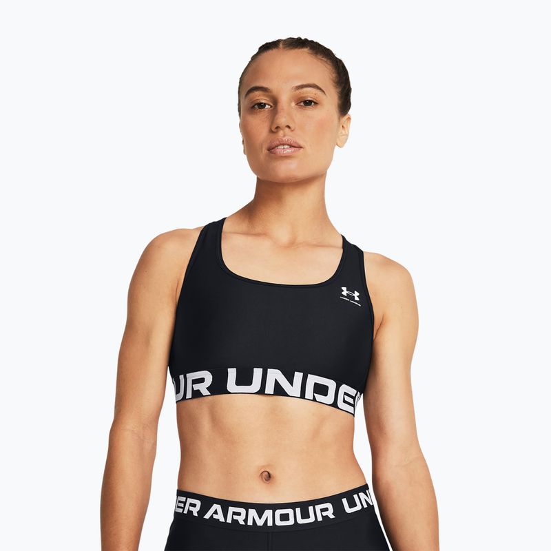 Under Armour HG Authentics Mid Branded black/white fitness bra