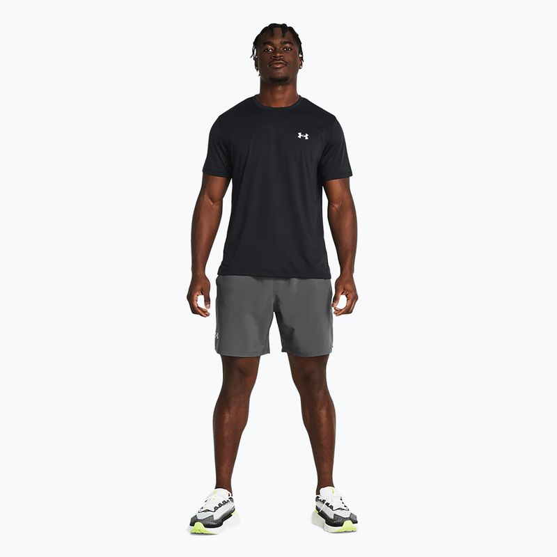 Men's running shorts Under Armour Launch 7" castlerock/castlerock/reflective 2