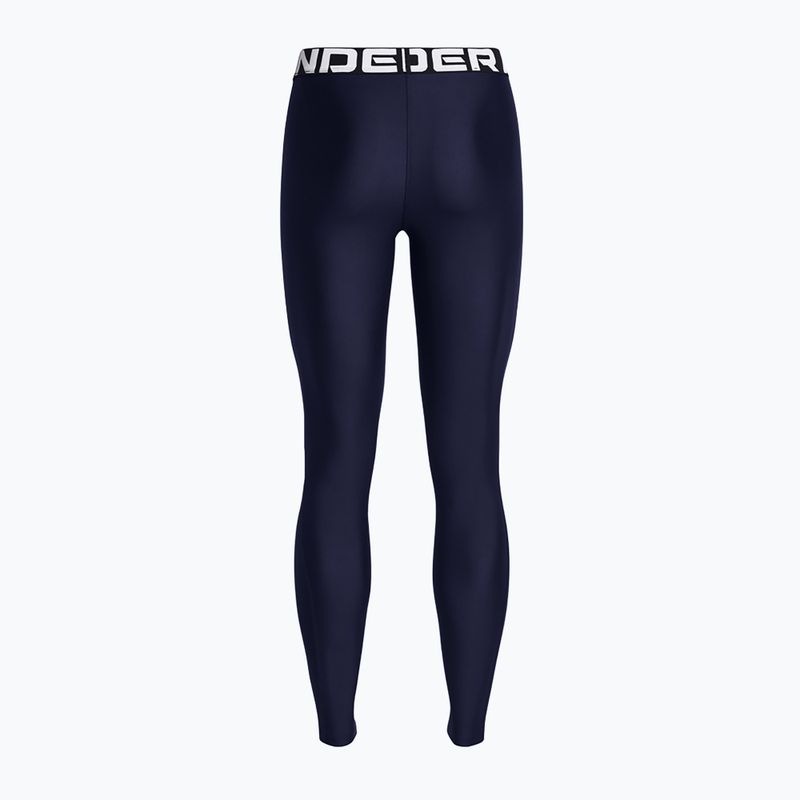 Under Armour HeatGear women's leggings midnight navy/white 2