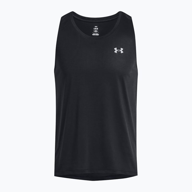 Men's running tank top Under Armour Launch Singlet black/reflective 4