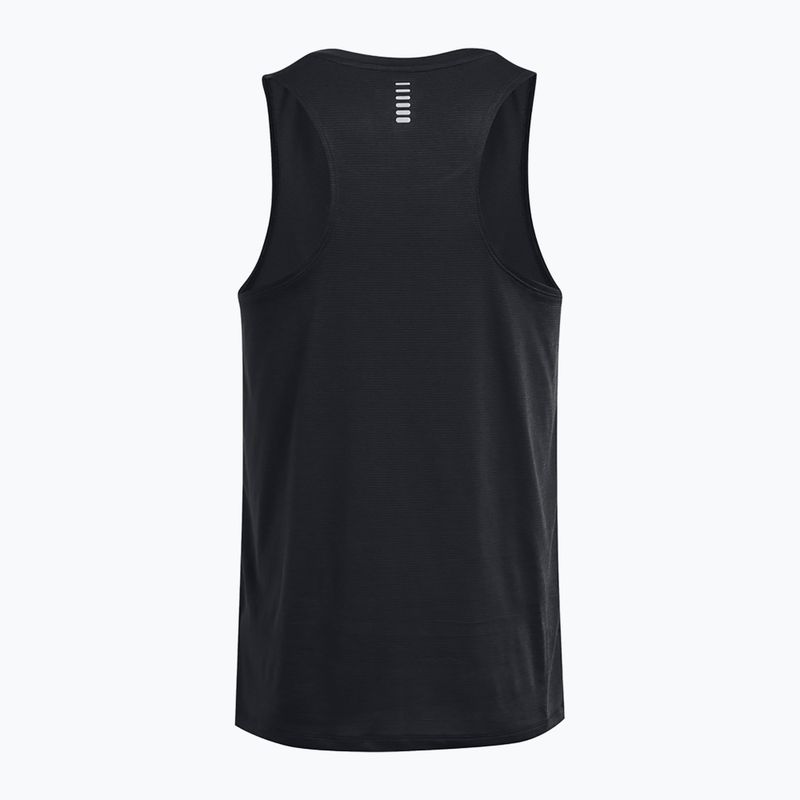 Men's running tank top Under Armour Launch Singlet black/reflective 5