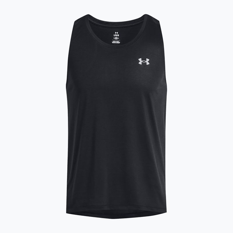 Under Armour Launch Singlet black/reflective men's running tank top