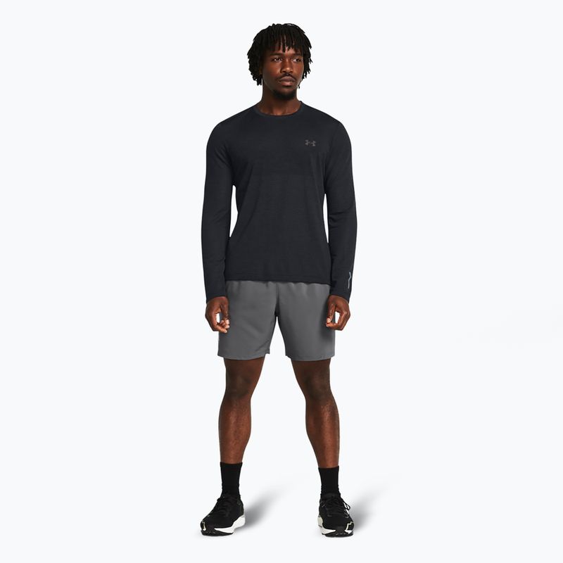 Men's Under Armour Launch 7" castlerock/castlerock/ reflective running shorts 2